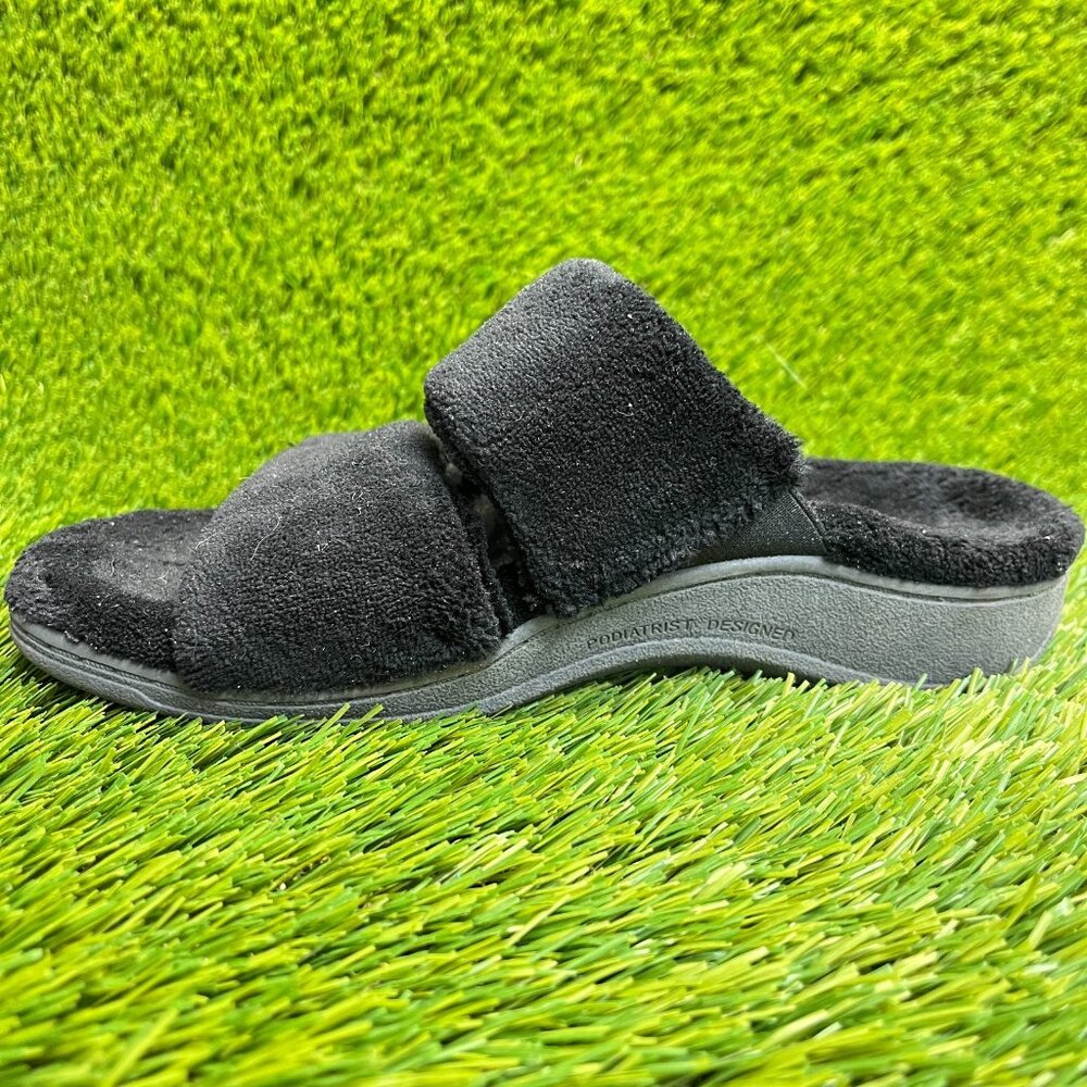 Vionic Dessie Womens Size 6 Black Casual Classic Comfort Slip On Slippers Shoes - Picture 2 of 10